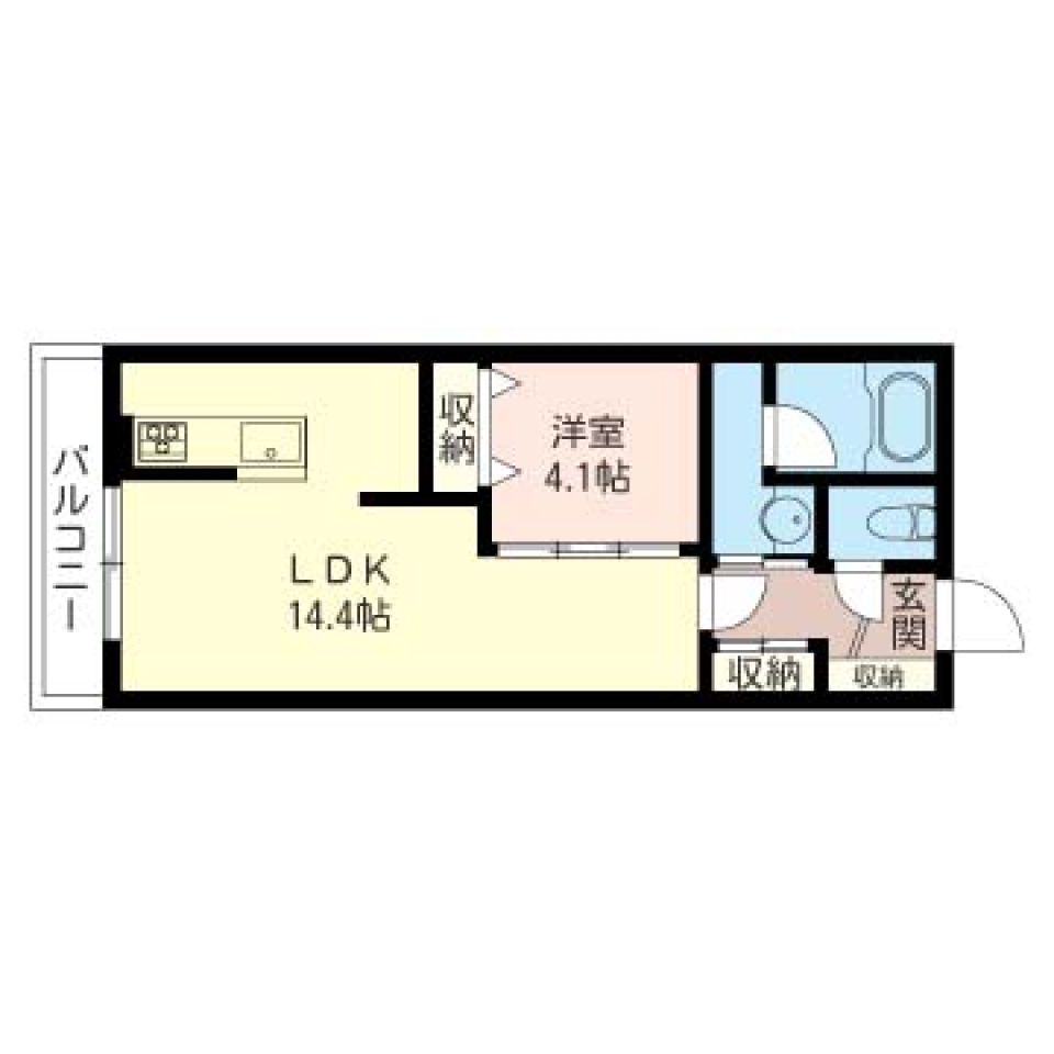 プレスタンテ中葛西Ⅱ　405号室［ペット可］の間取り図