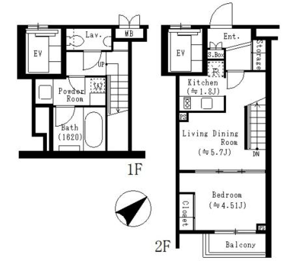 Casa　Dolce　202号室の間取り図