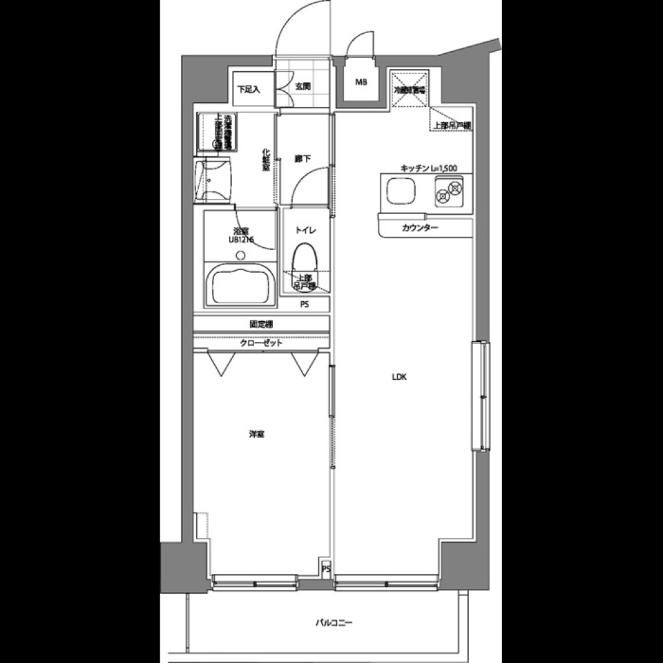 パティーナ曳舟　307号室［ペット可］の間取り図