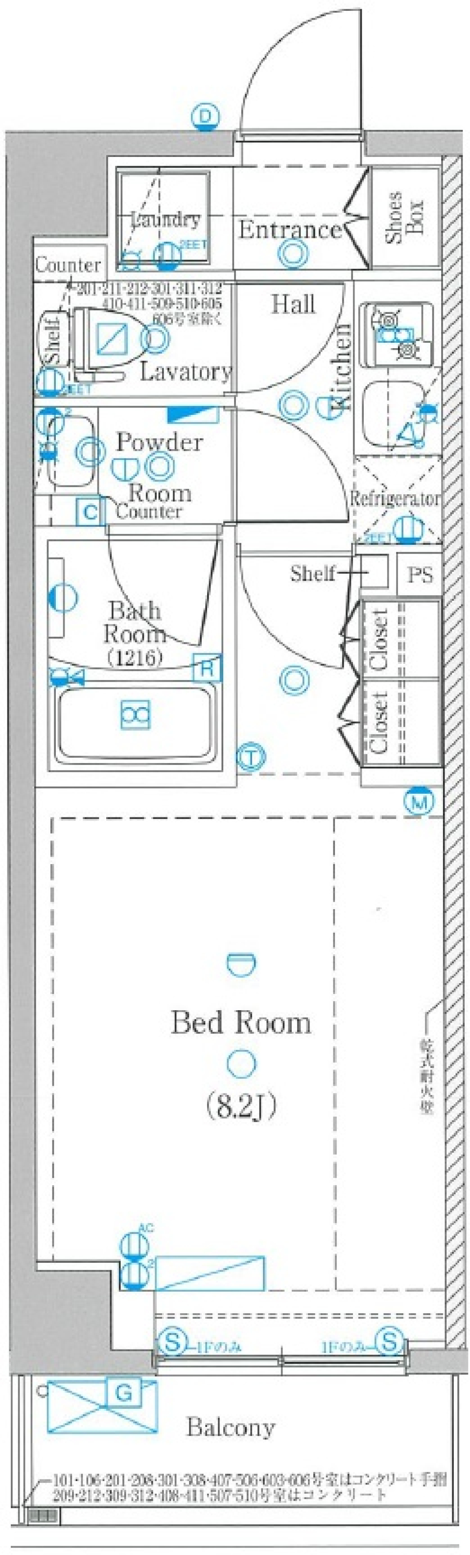 DIPS上板橋　404号室［ペット可］の間取り図