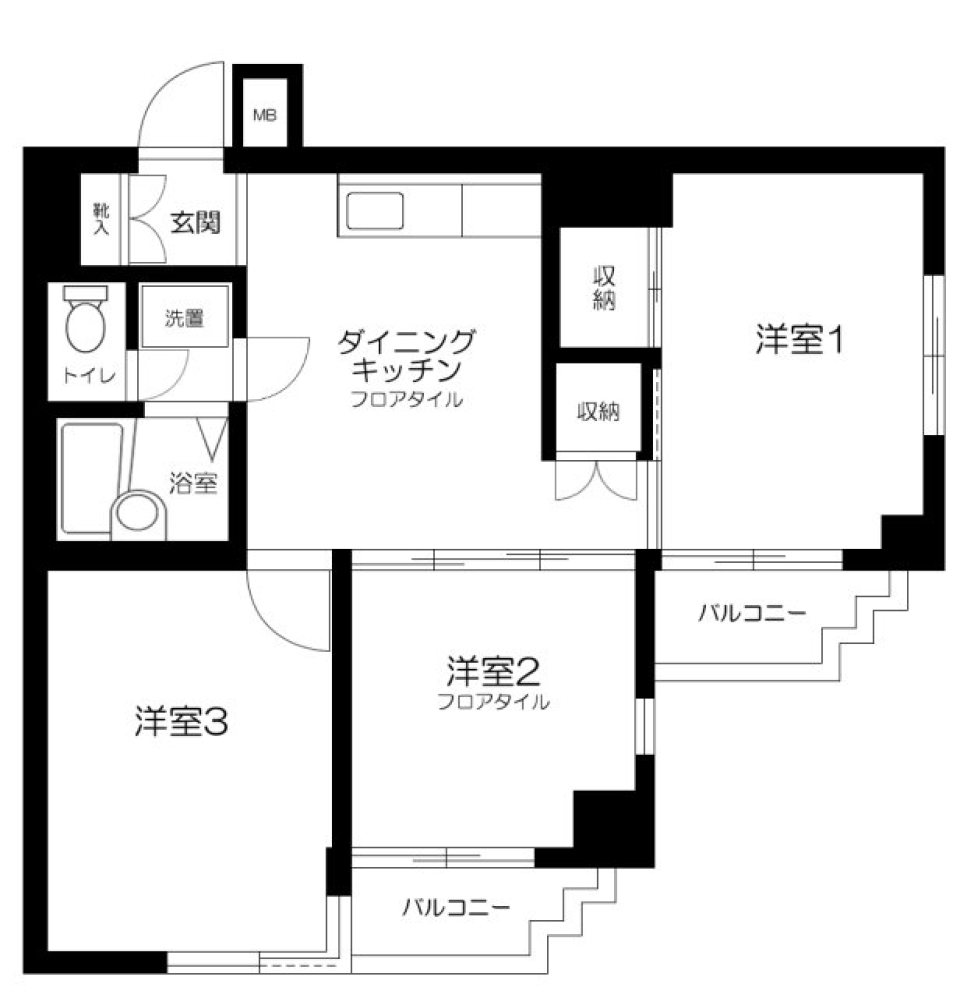 ロイヤルパレス板橋　304号室の間取り図