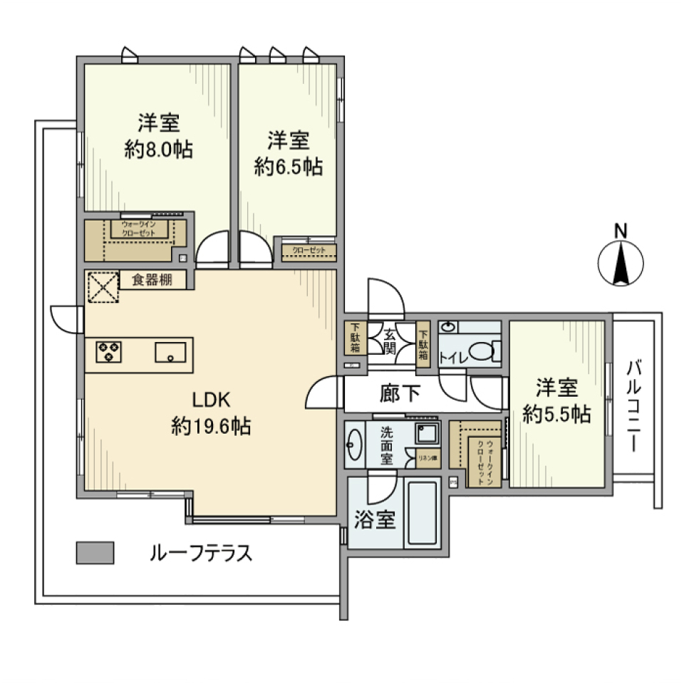 たまプラの憩いのレジデンスの間取り図