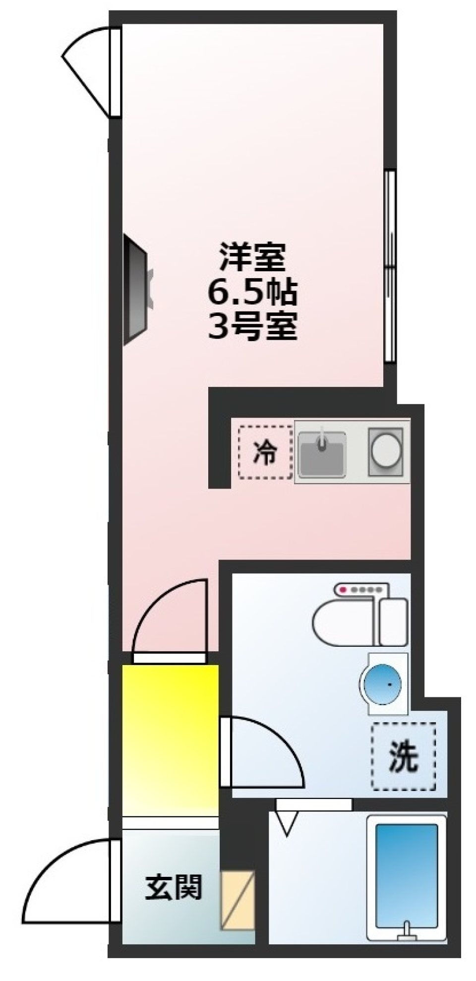 Owl板橋　303号室の間取り図