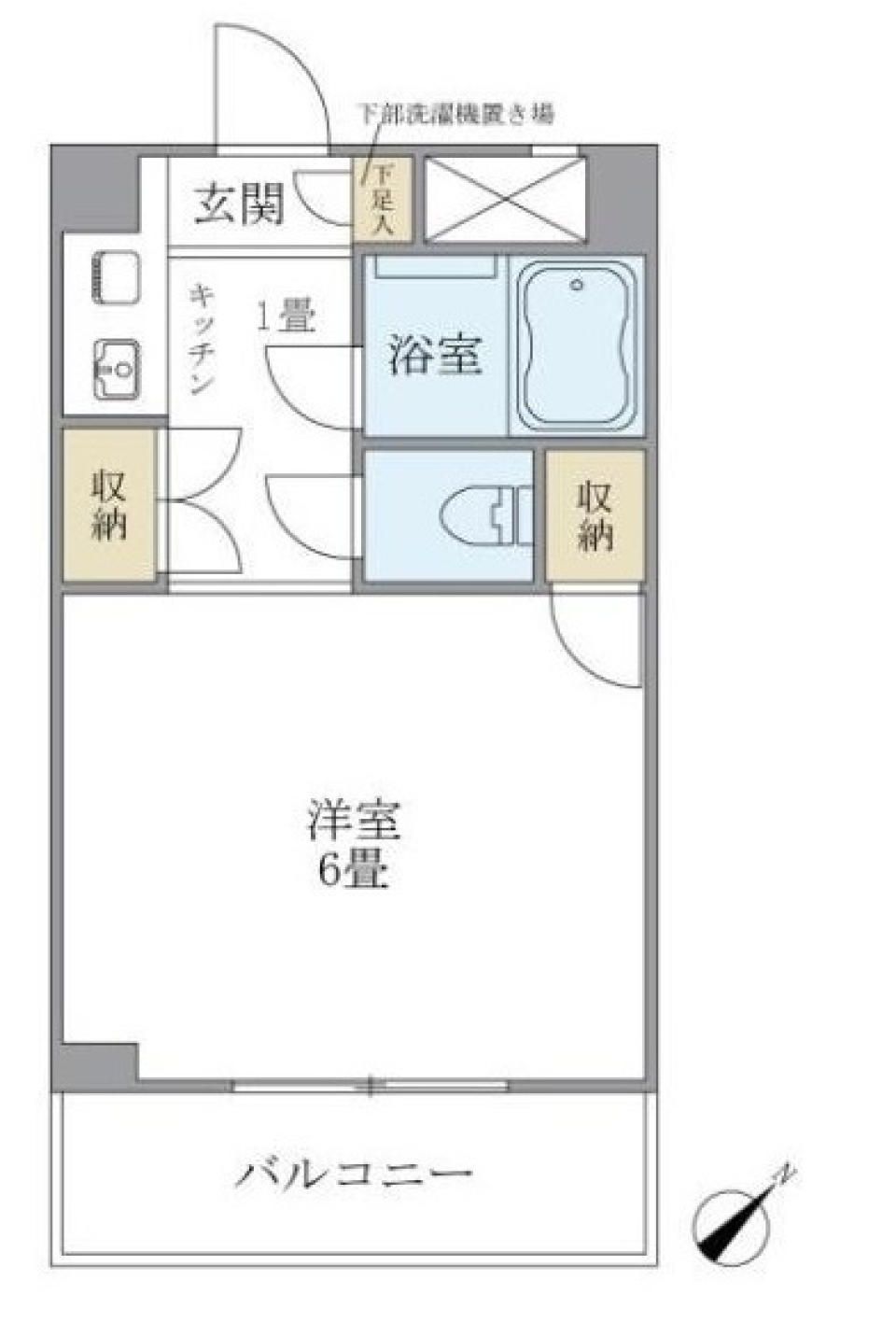 ラ・フラッツ　203号室の間取り図