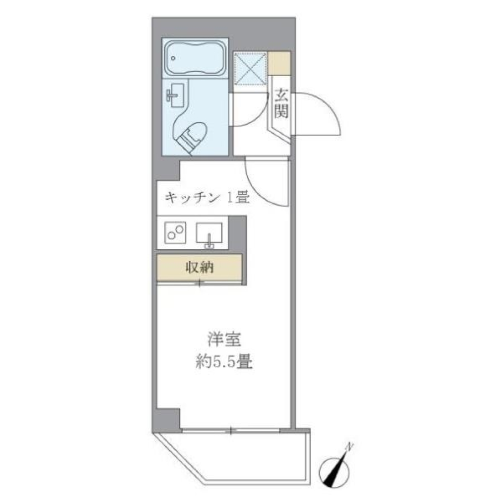 八景舎駒込　201号室の間取り図