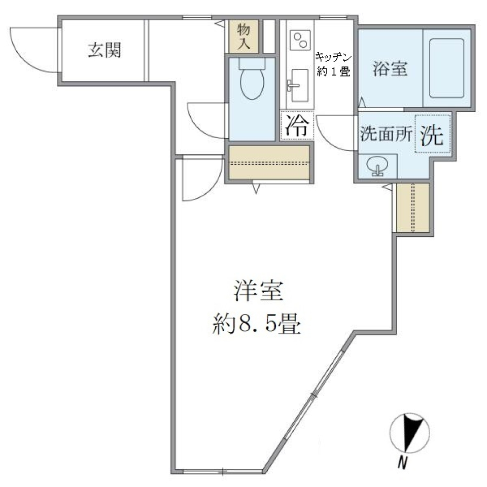 モデュロール上落合　403号室の間取り図