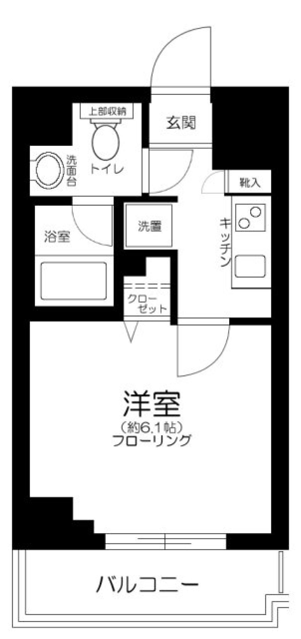 アプレシティ桜上水　401号室の間取り図