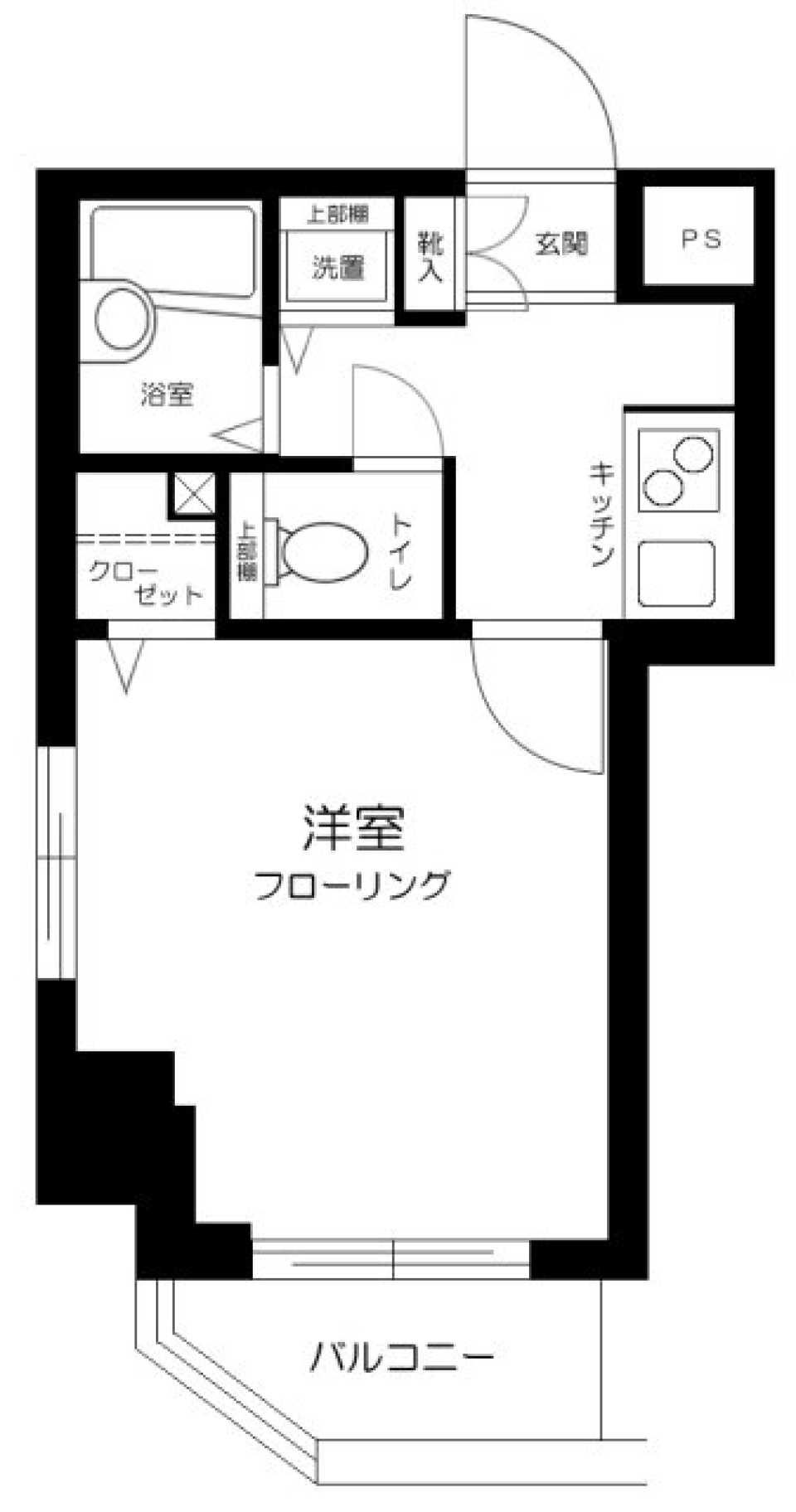 スカイコート神楽坂壱番館　306号室の間取り図