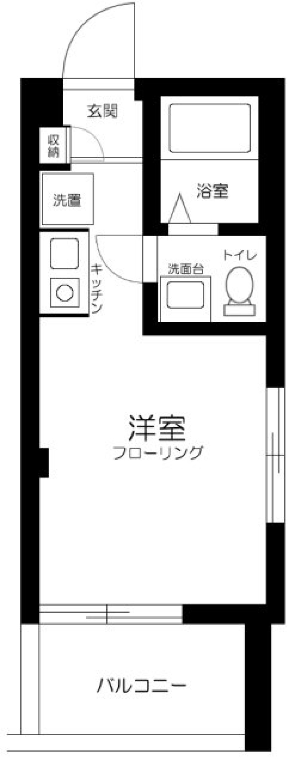 ポールフラッグ木場　301号室の間取り図