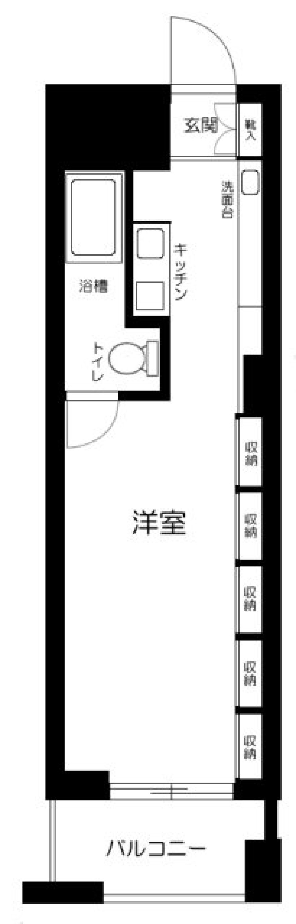 ライオンズマンション平河町　504号室の間取り図