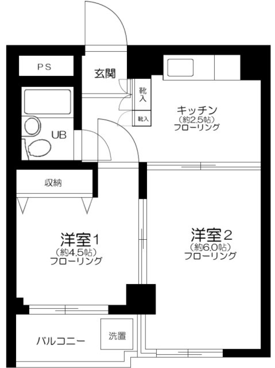 ＮＹマンション　202号室の間取り図