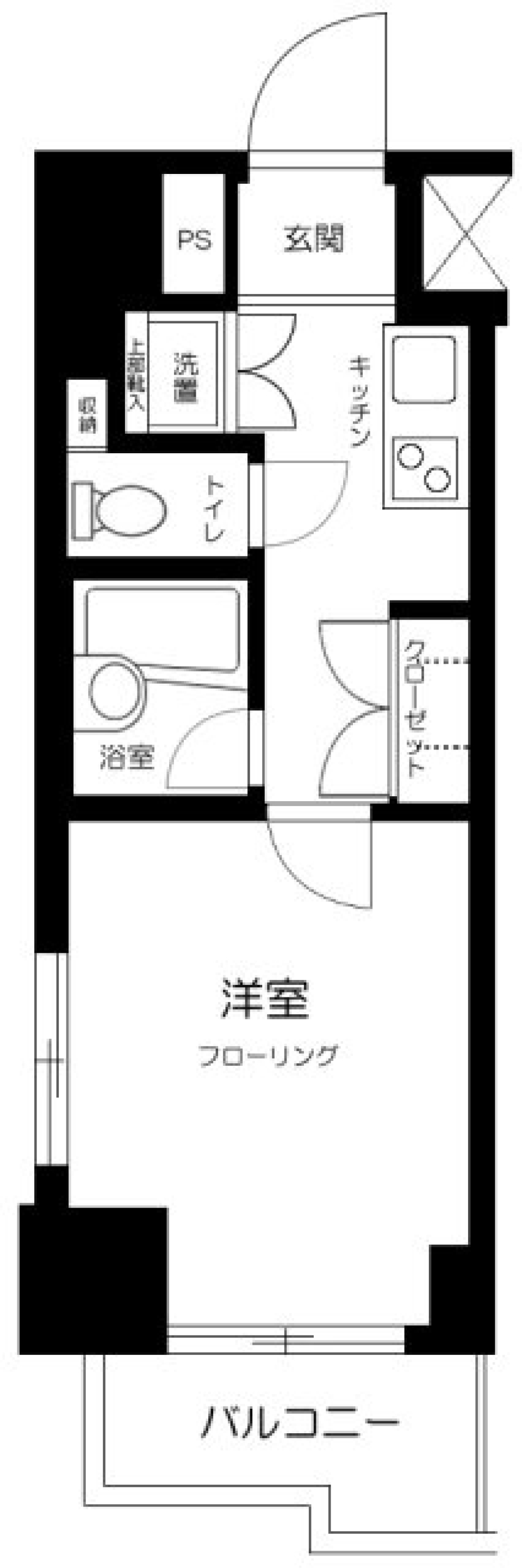 ルーブル南麻布　306号室の間取り図