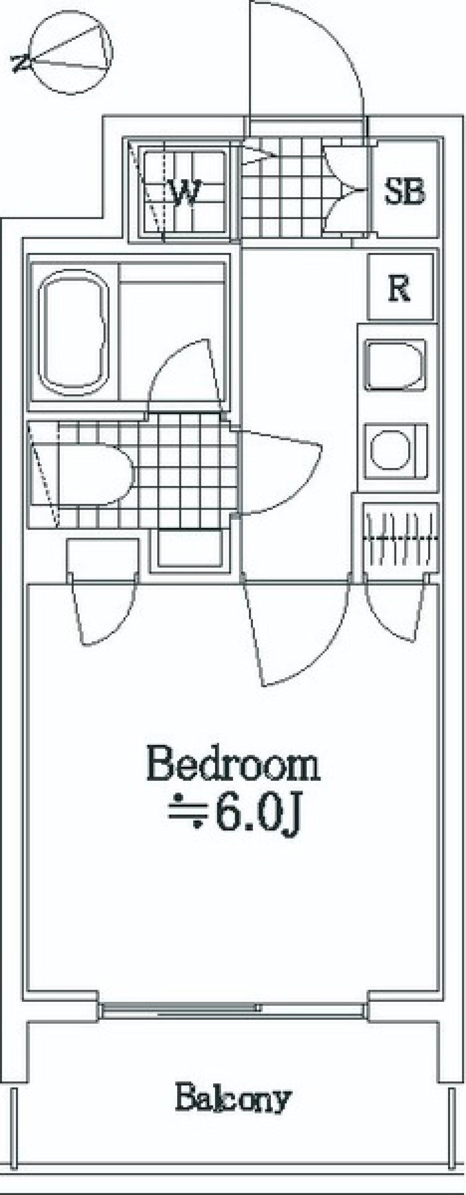 ソアブール池上　203号室の間取り図