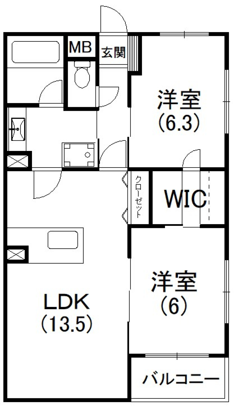 アクトタワーを眺めながらの間取り図