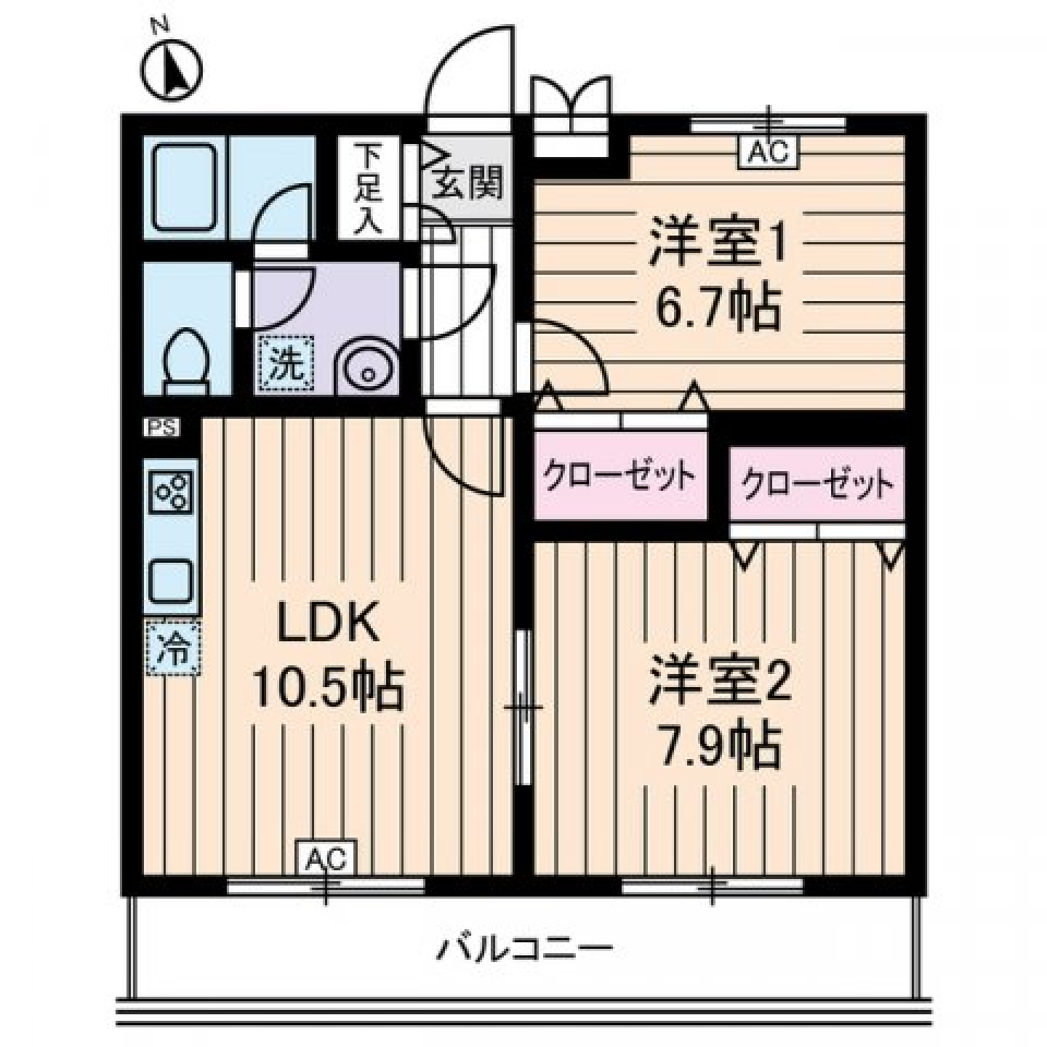 ａｄａｇｉｏ　0306号室の間取り図