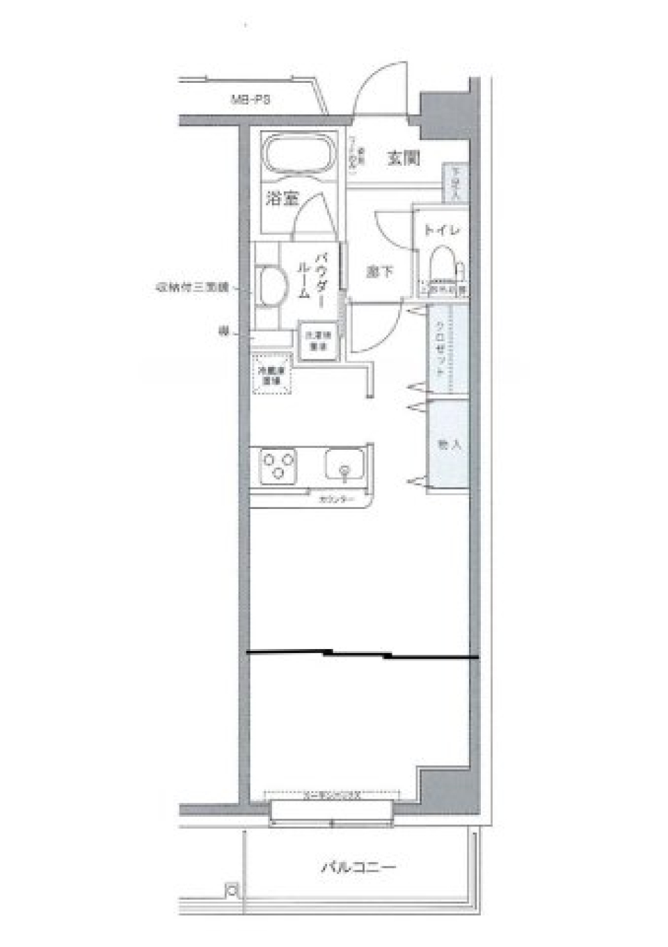 プライムアーバン豊洲　715号室の間取り図