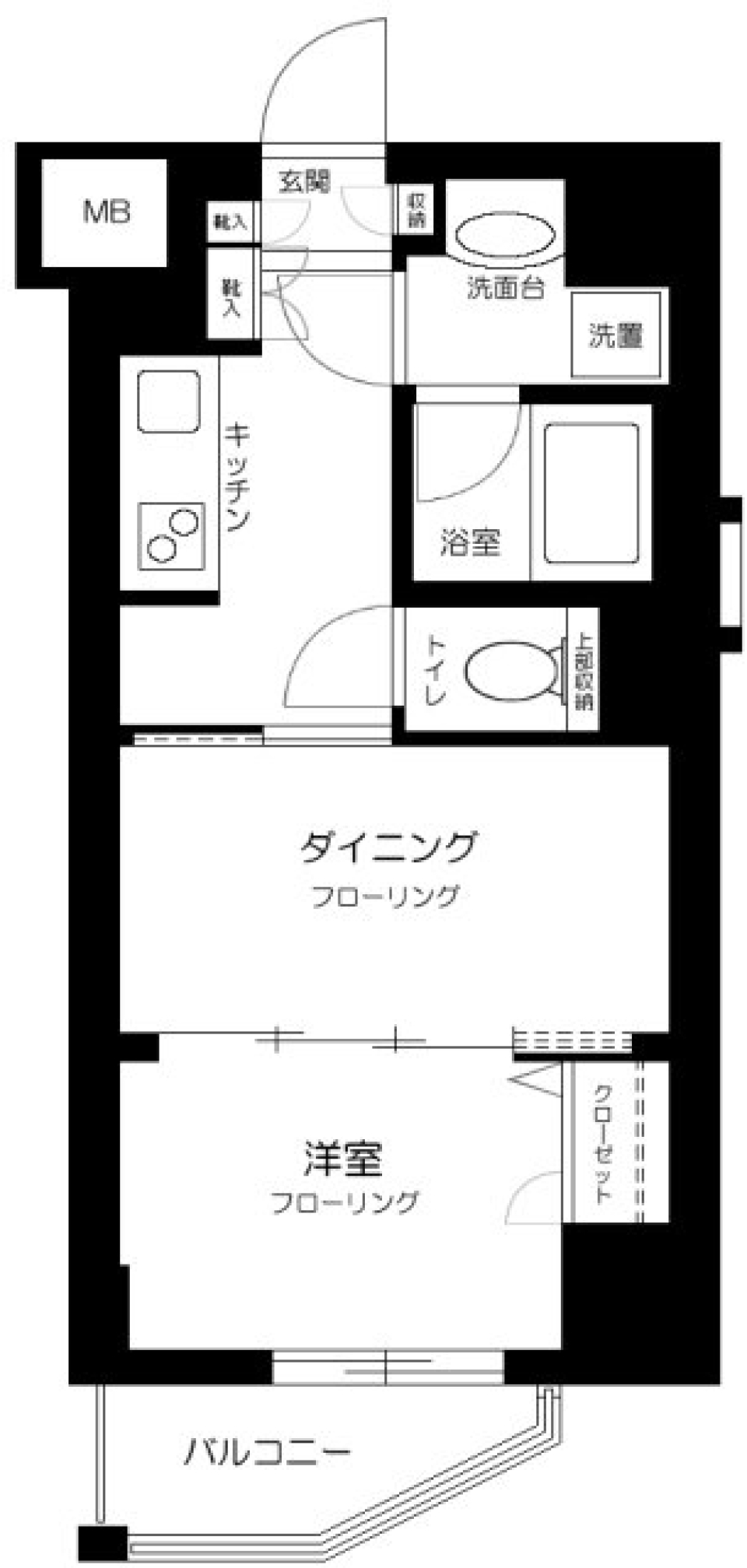 日神デュオステージ池袋　801号室の間取り図