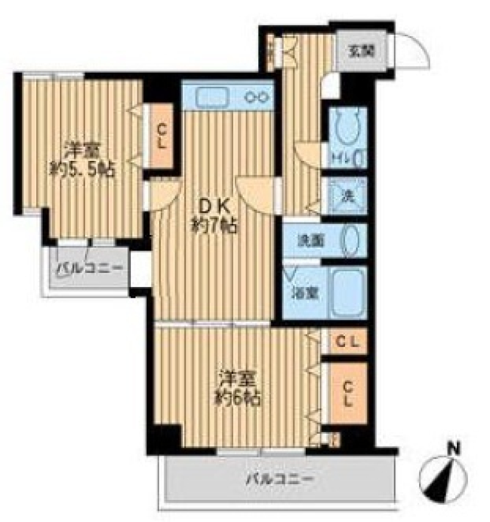 プライムアーバン新宿落合　402号室の間取り図