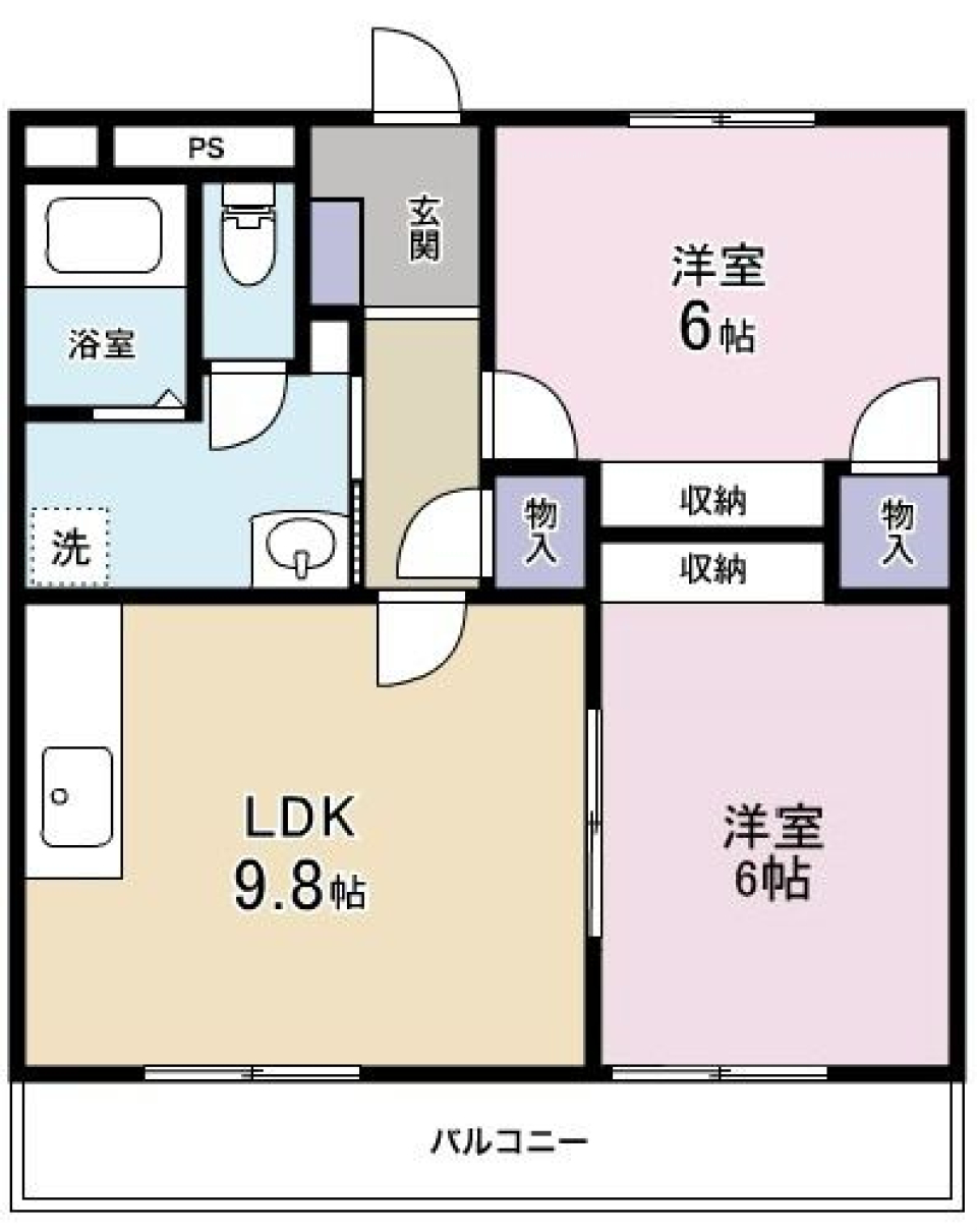 シンプルな暮らしの間取り図