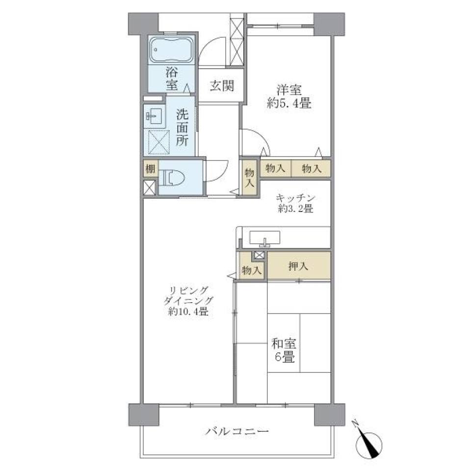 コーポレート鷺沼　305号室の間取り図