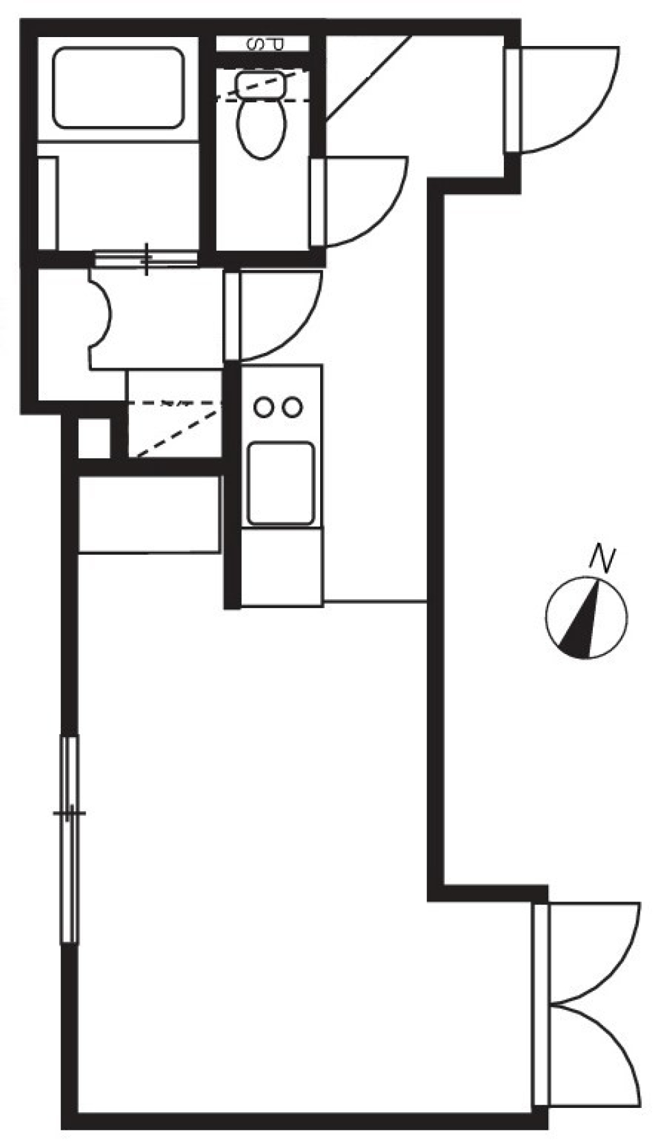 エクサム初台　304号室の間取り図