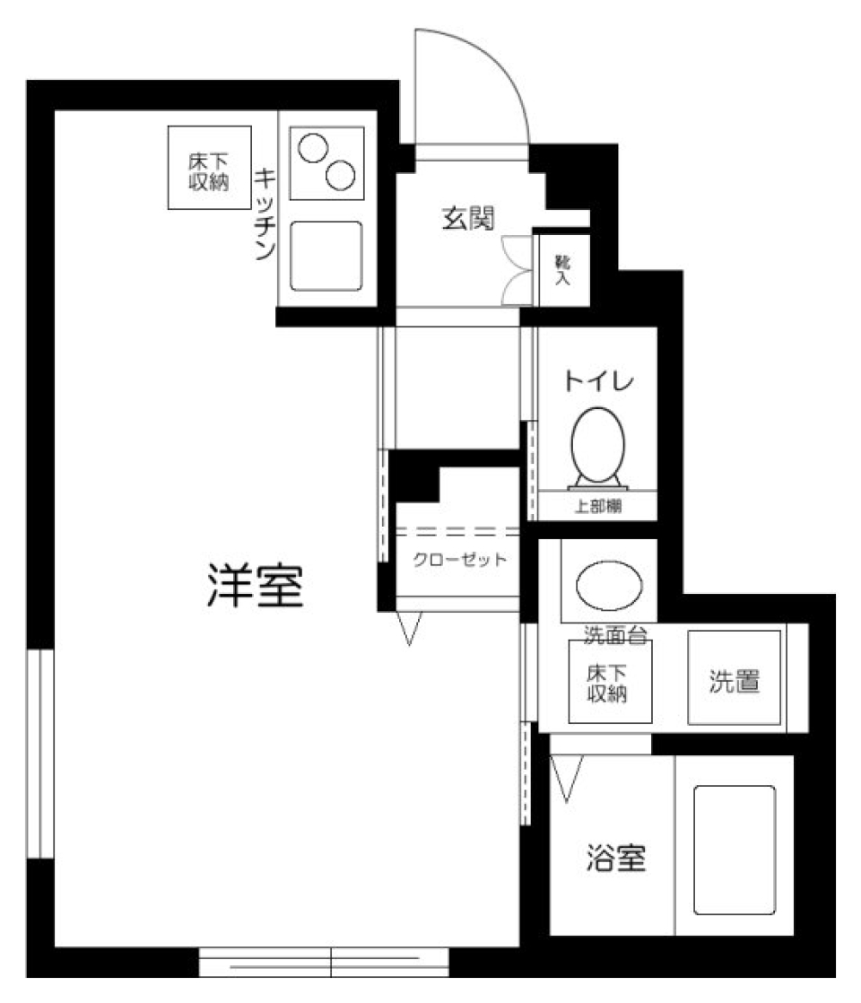 FutabaⅡ　D号室の間取り図