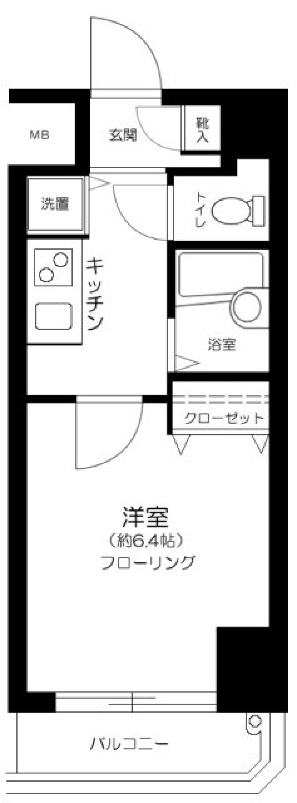 プレール天王洲アイル弐番館　806号室の間取り図