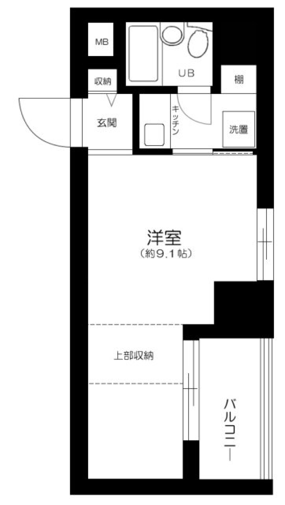 ルミネ五反田第２　601号室の間取り図