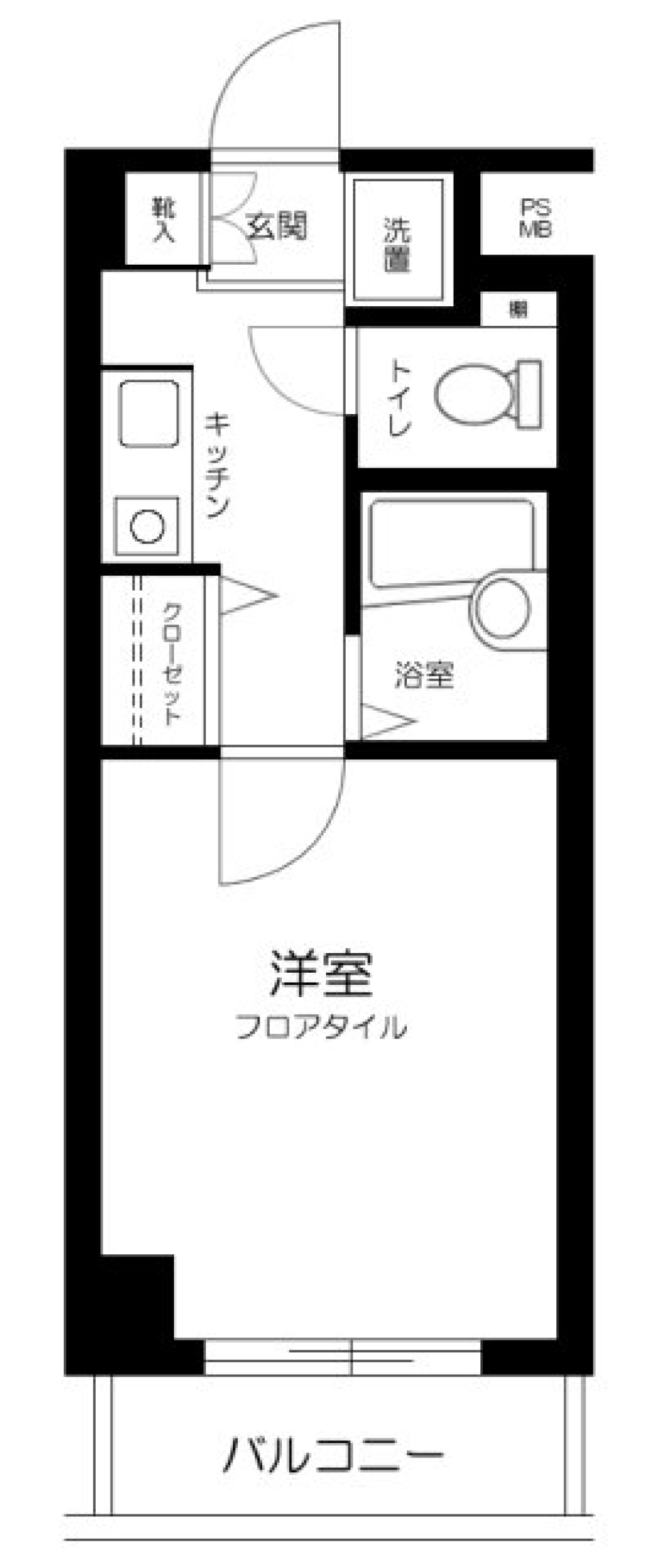 グランディール墨田　202号室の間取り図