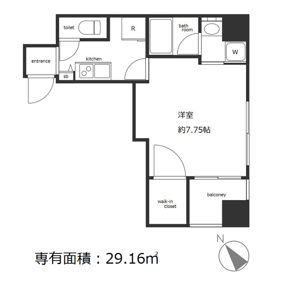 ＫＭ中目黒ビル　1001号室の間取り図