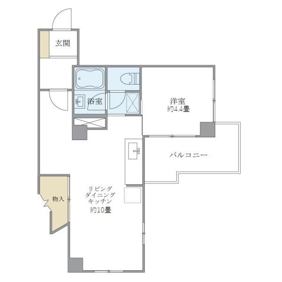 グランメール落合　501号室の間取り図