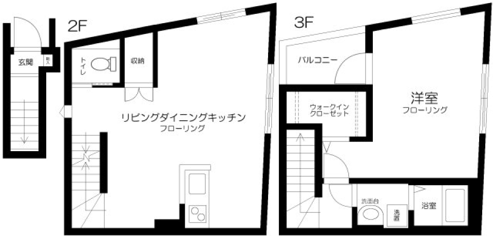 プレミアコート目黒洗足　203号室の間取り図