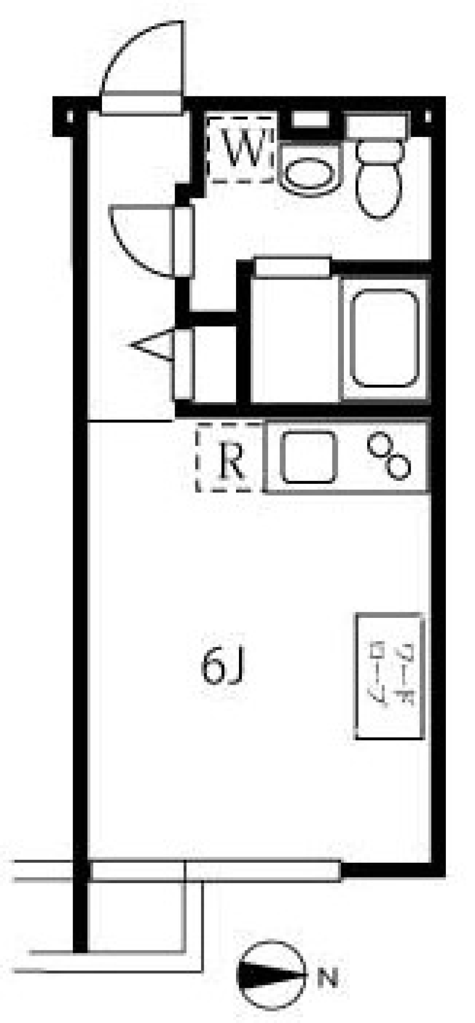 アレーロ自由が丘　302号室の間取り図