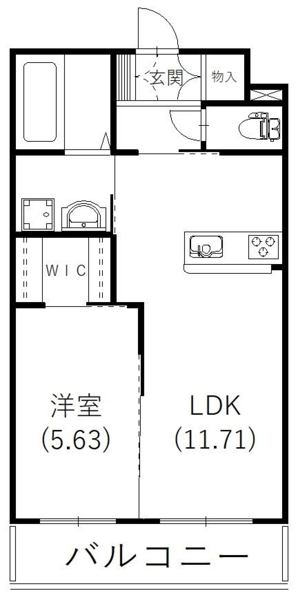 心地の良い風が通る部屋［新築］の間取り図