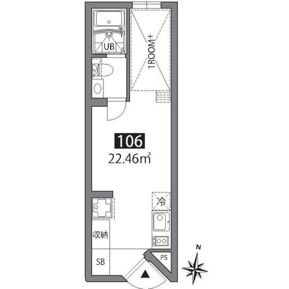 グランアセット赤堤　106号室の間取り図