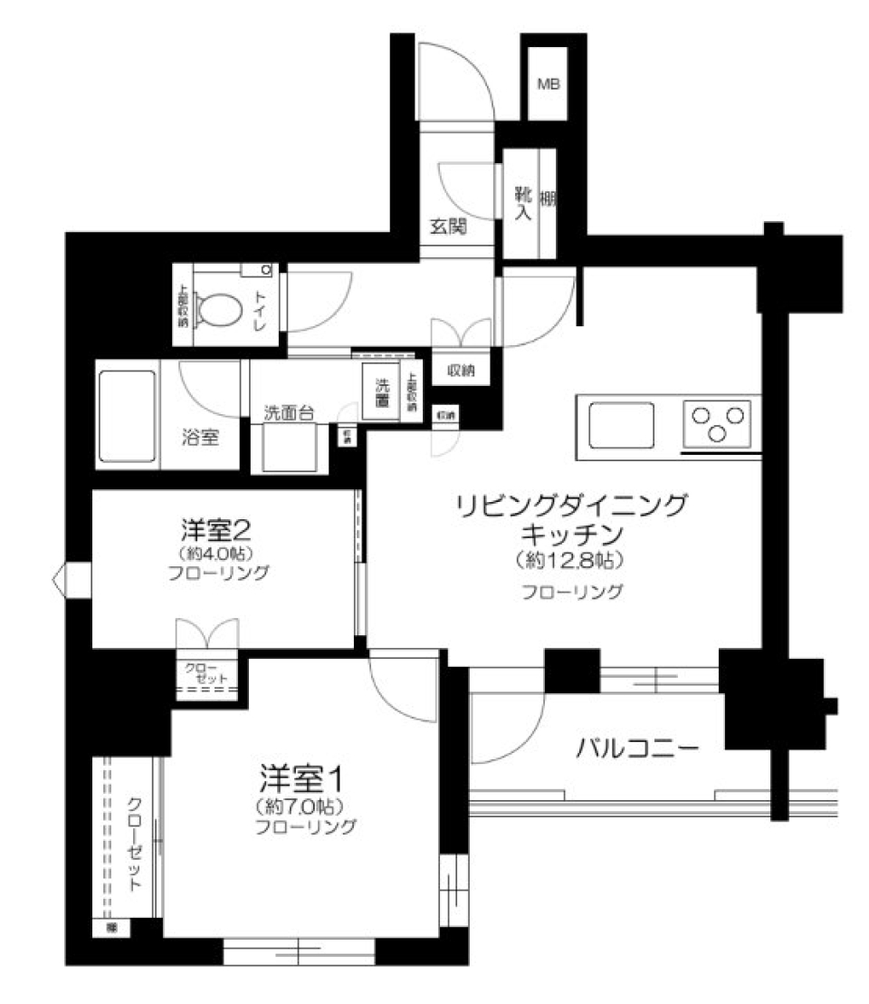 アトラス北品川　201号室［ペット可］の間取り図