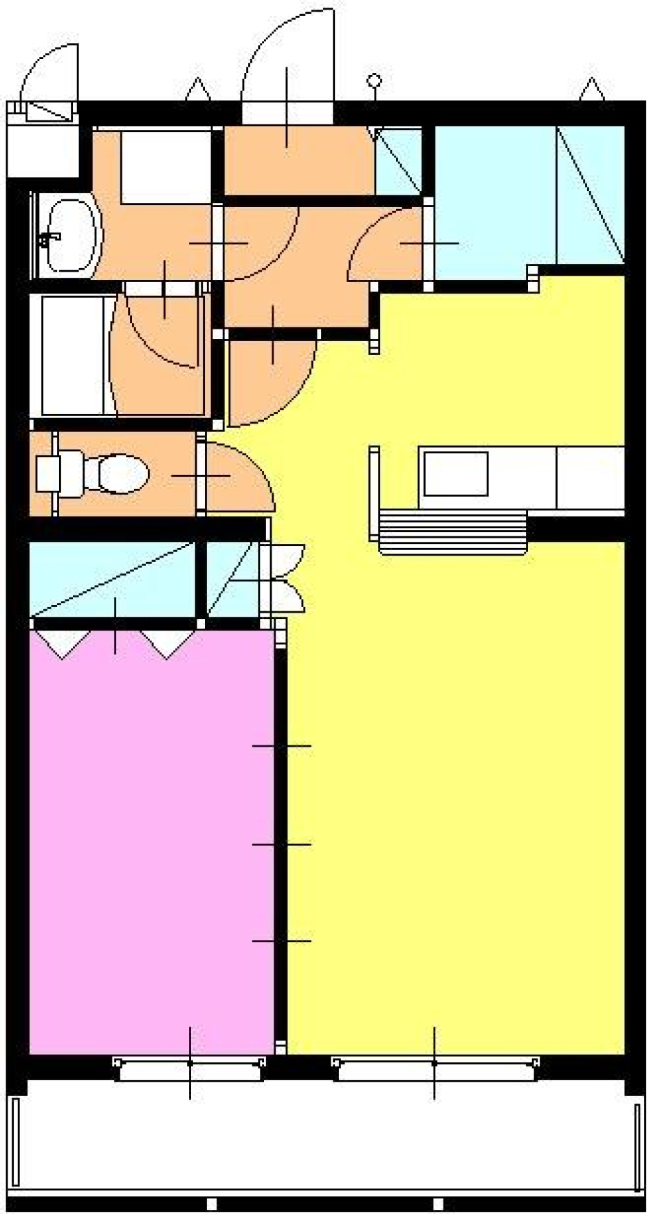 君の姿をずっと見ていたくての間取り図