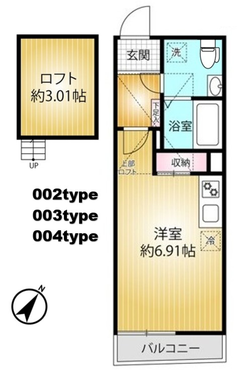 ＲＳ参番館　203号室の間取り図