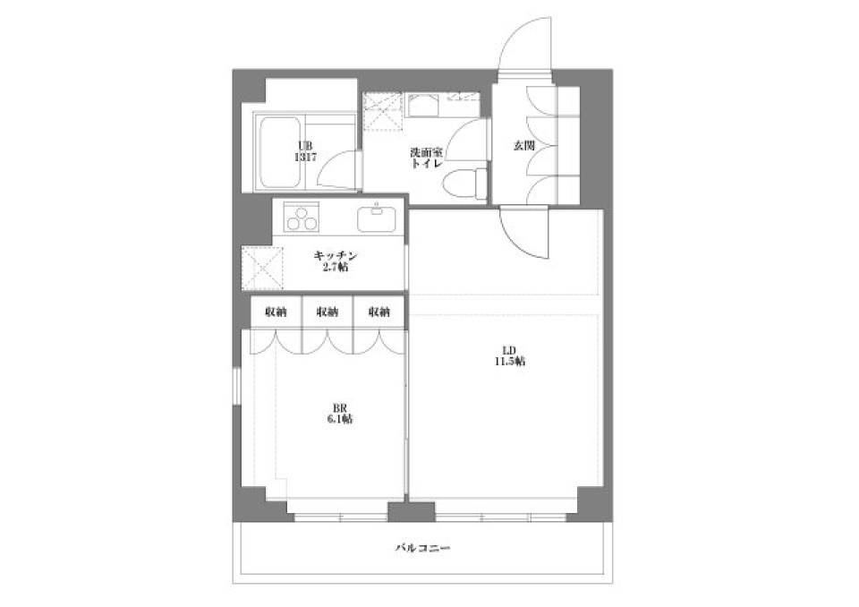 プライムアーバン松濤　401号室の間取り図