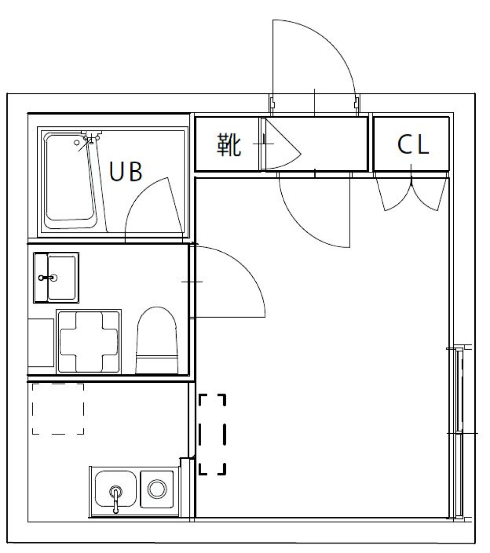 ルーデンス日暮里　402号室［新築］の間取り図