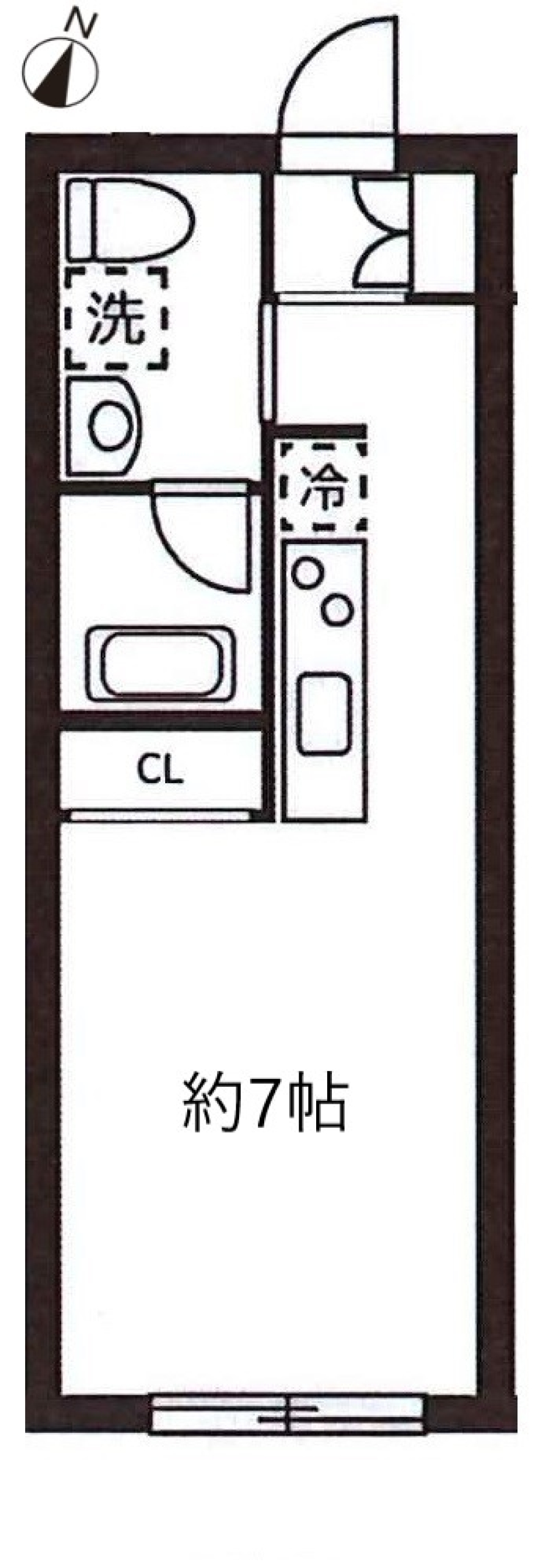 ファーレ四谷Ⅳ　202号室の間取り図