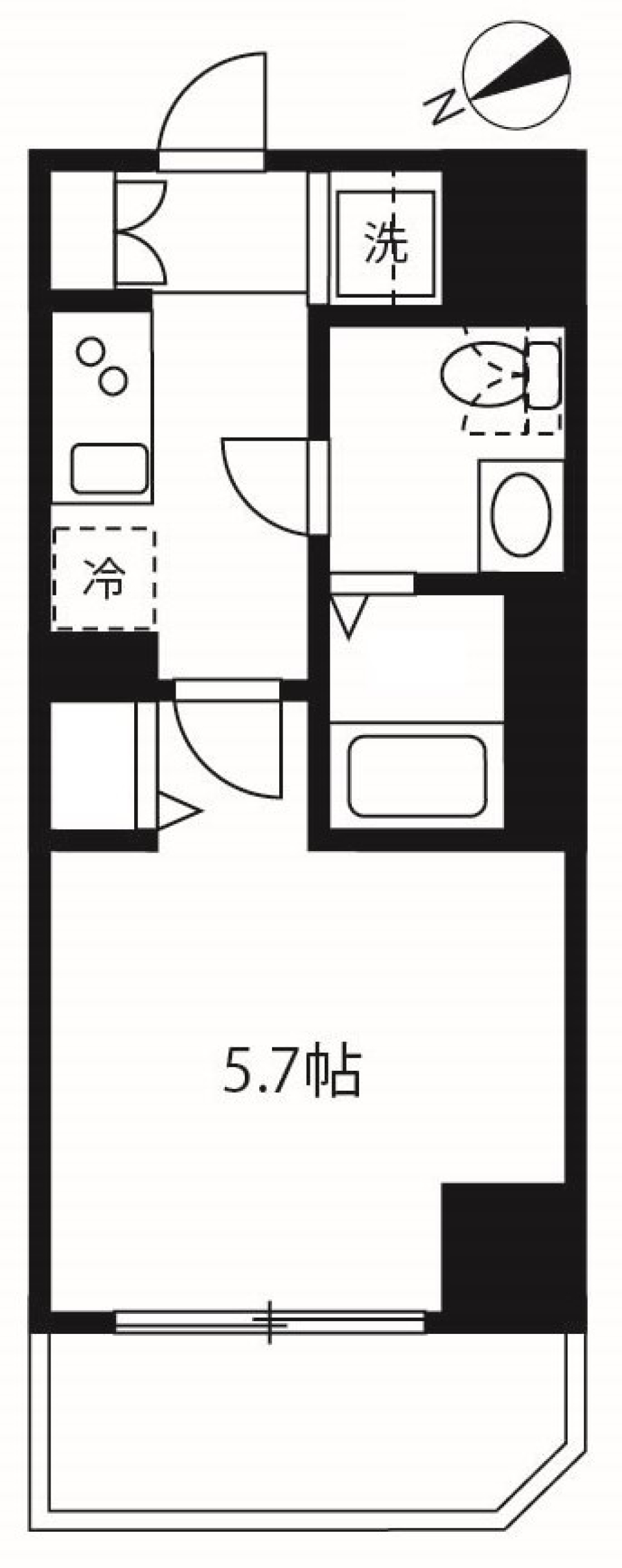 ハーモニーレジデンス品川ウエスト　403号室［ペット可］の間取り図