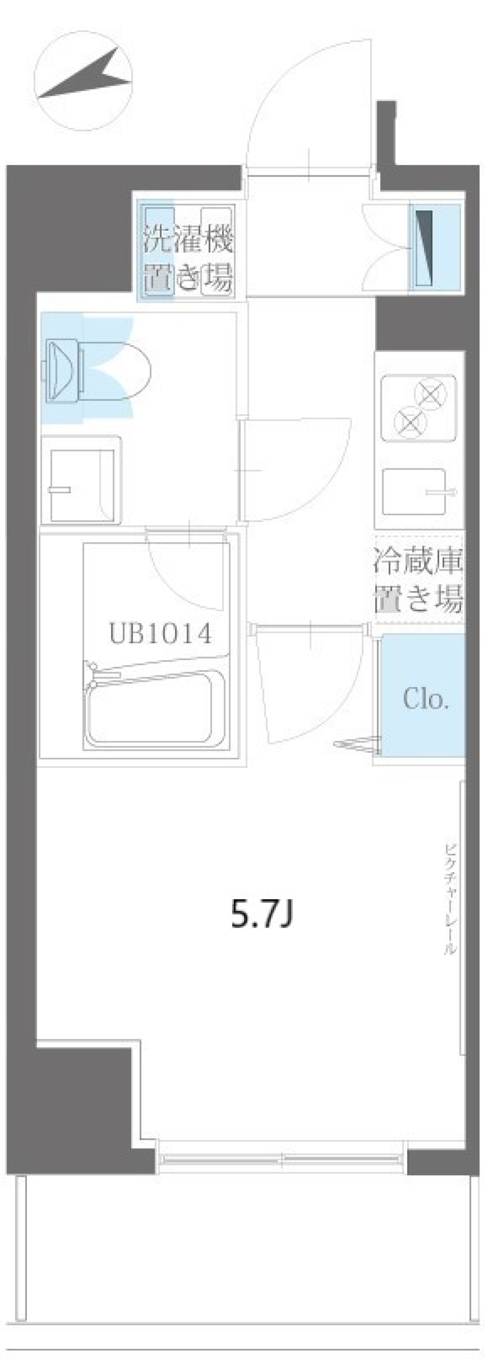 ハーモニーレジデンス品川ウエスト　202号室［ペット可］の間取り図