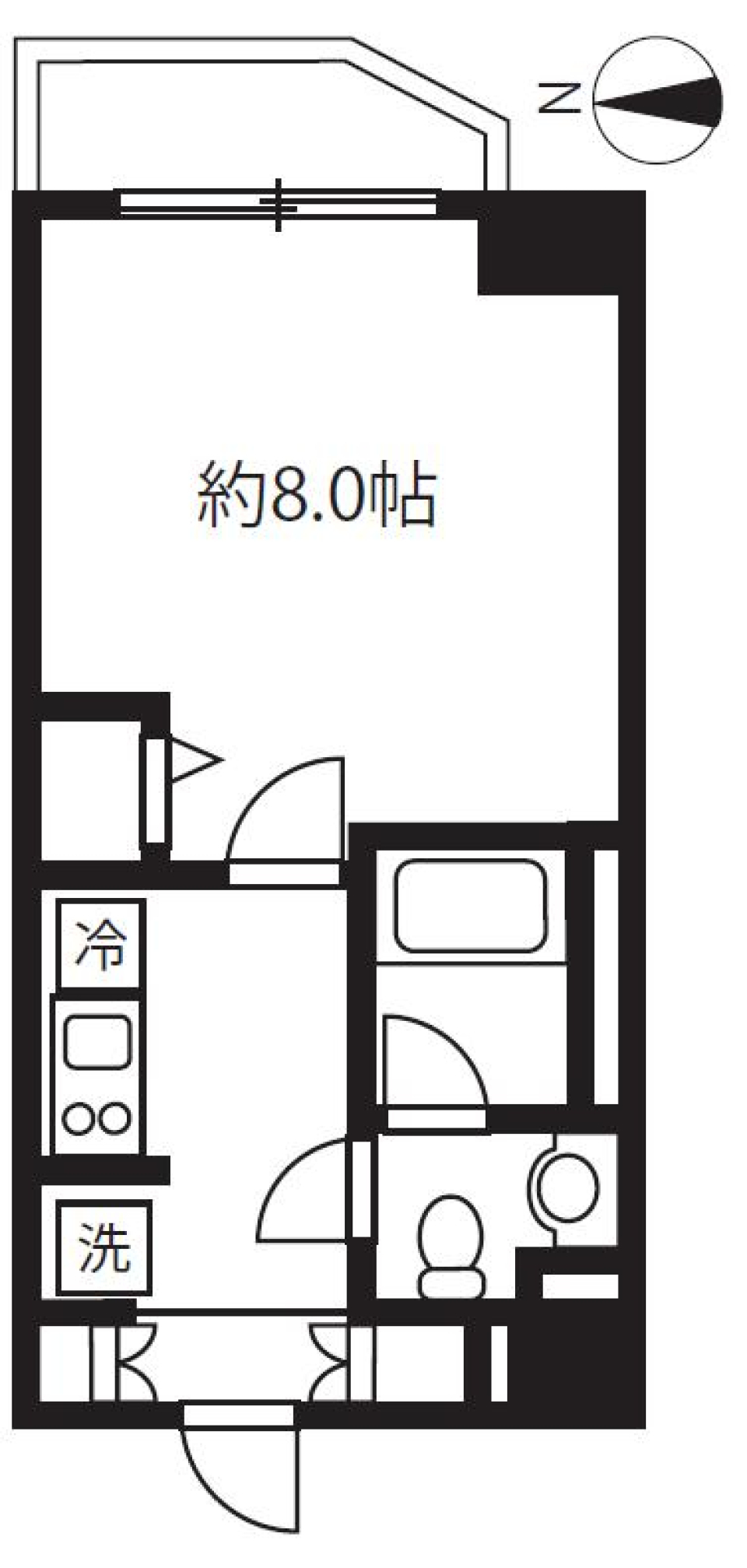 リュクス東金町　603号室［ペット可］の間取り図