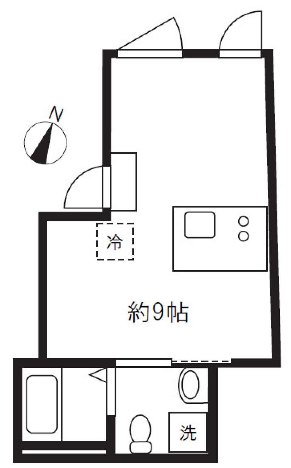 アピチェ目黒　202号室の間取り図