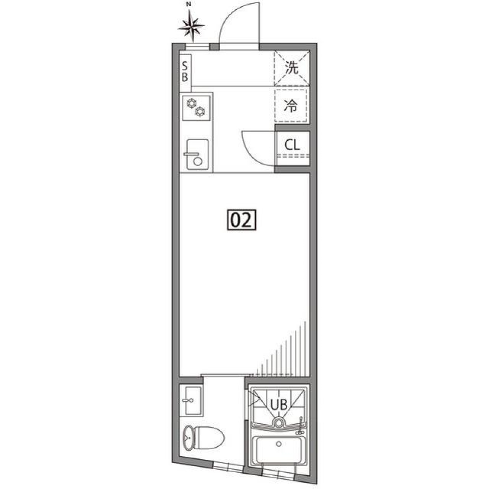 TERRACE自由が丘　02号室の間取り図