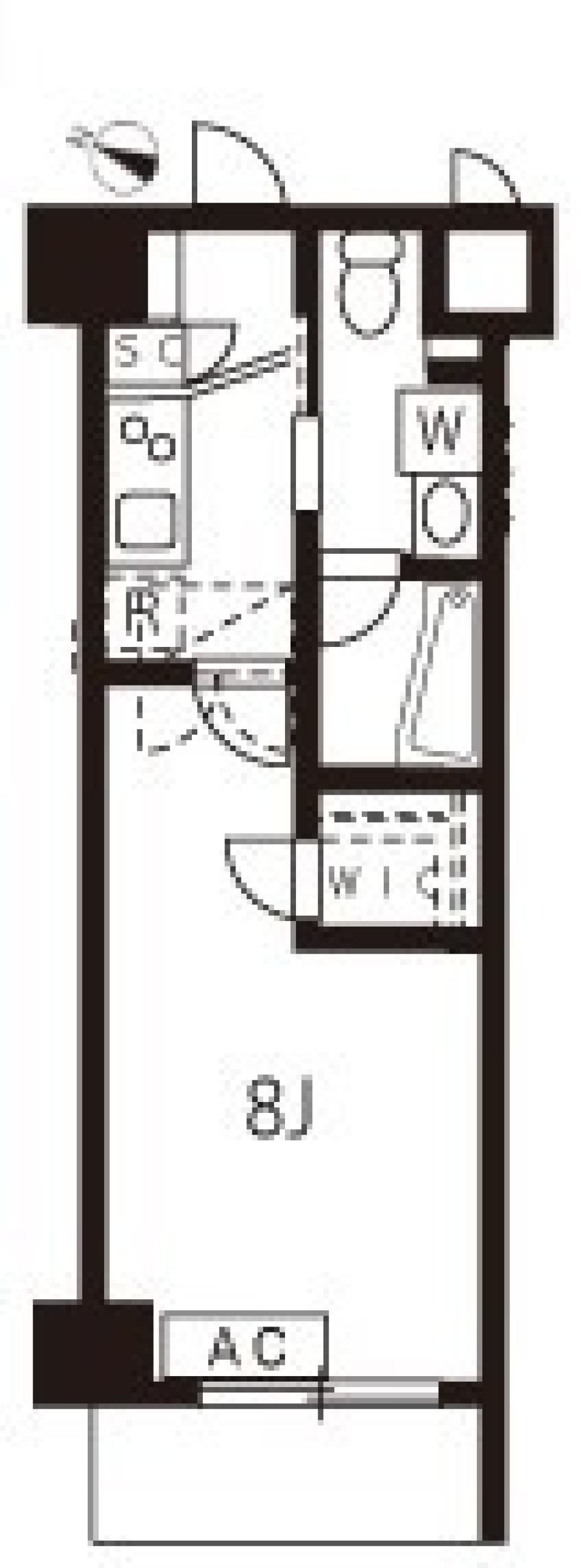 アジールコート池上　410号室の間取り図