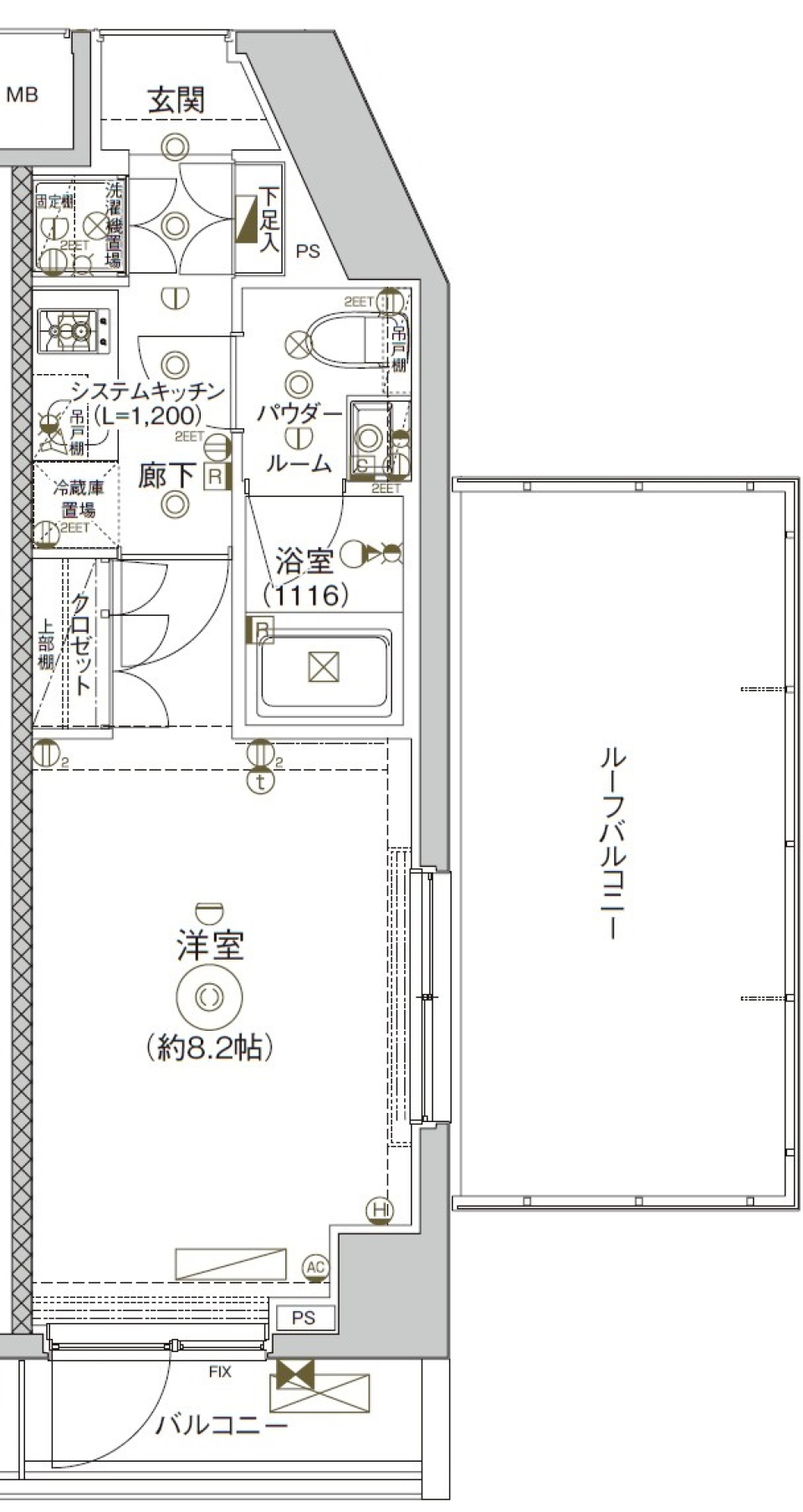 クレヴィスタ練馬平和台 606号室の間取り図