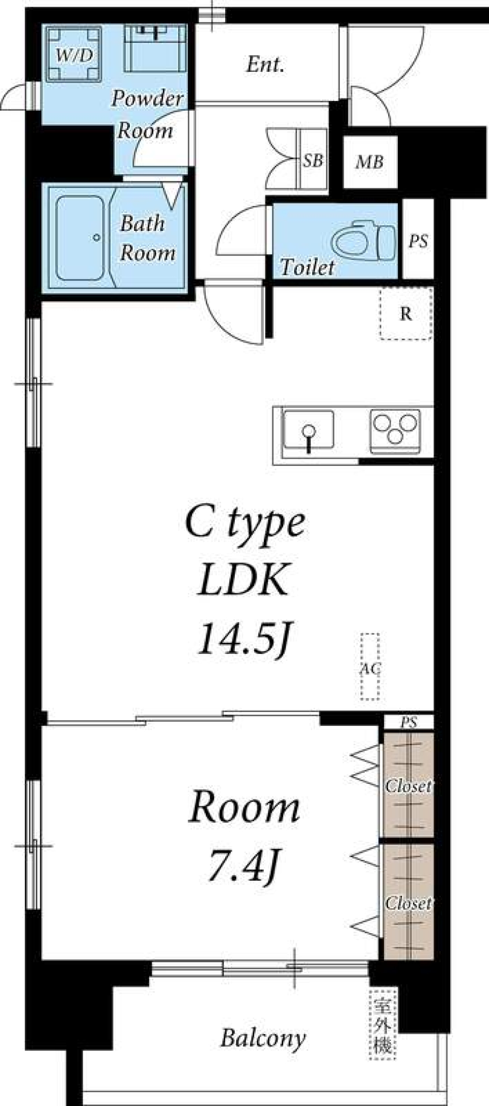 リブリ・グラン 関口　203号室の間取り図