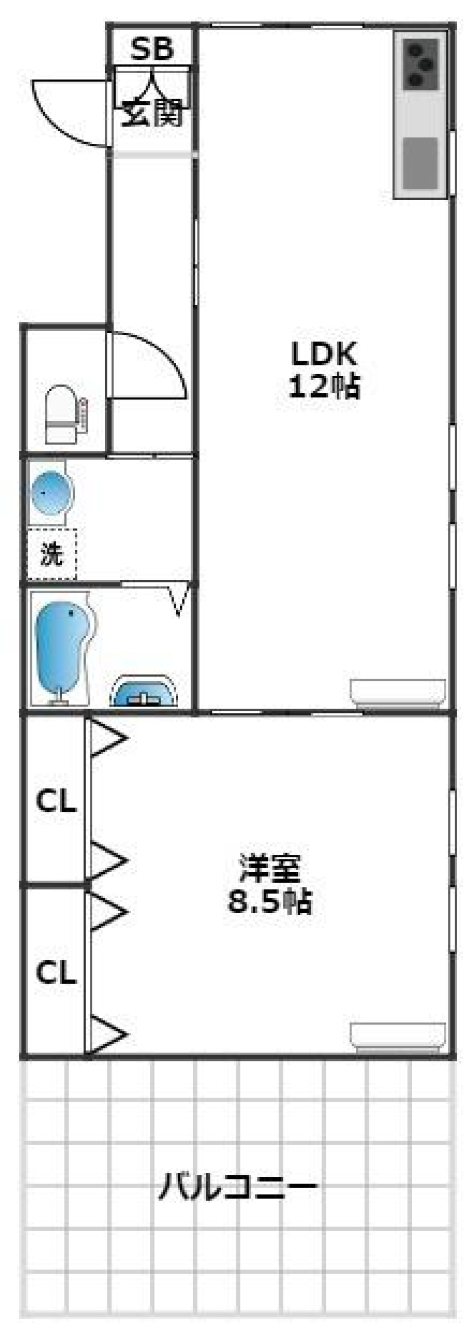 ラ・コスタ代田　101号室の間取り図